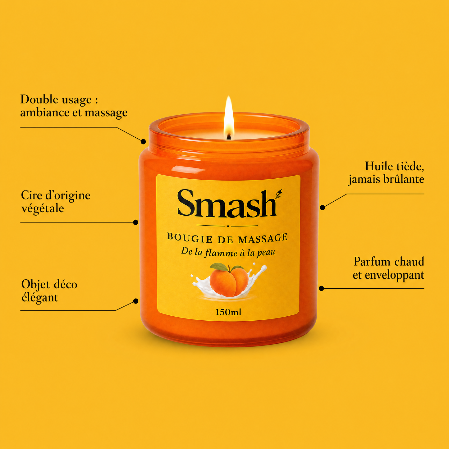 Bougie de Massage Lueur – De la flamme à la peau